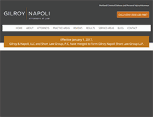 Tablet Screenshot of gilroynapoli.com